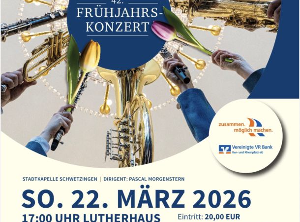 Plakat 42. Frühjahrskonzert Stadtkapelle Schwetzingen