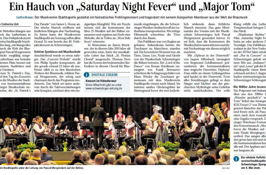 Pressebericht Schwetzinger Zeitung
